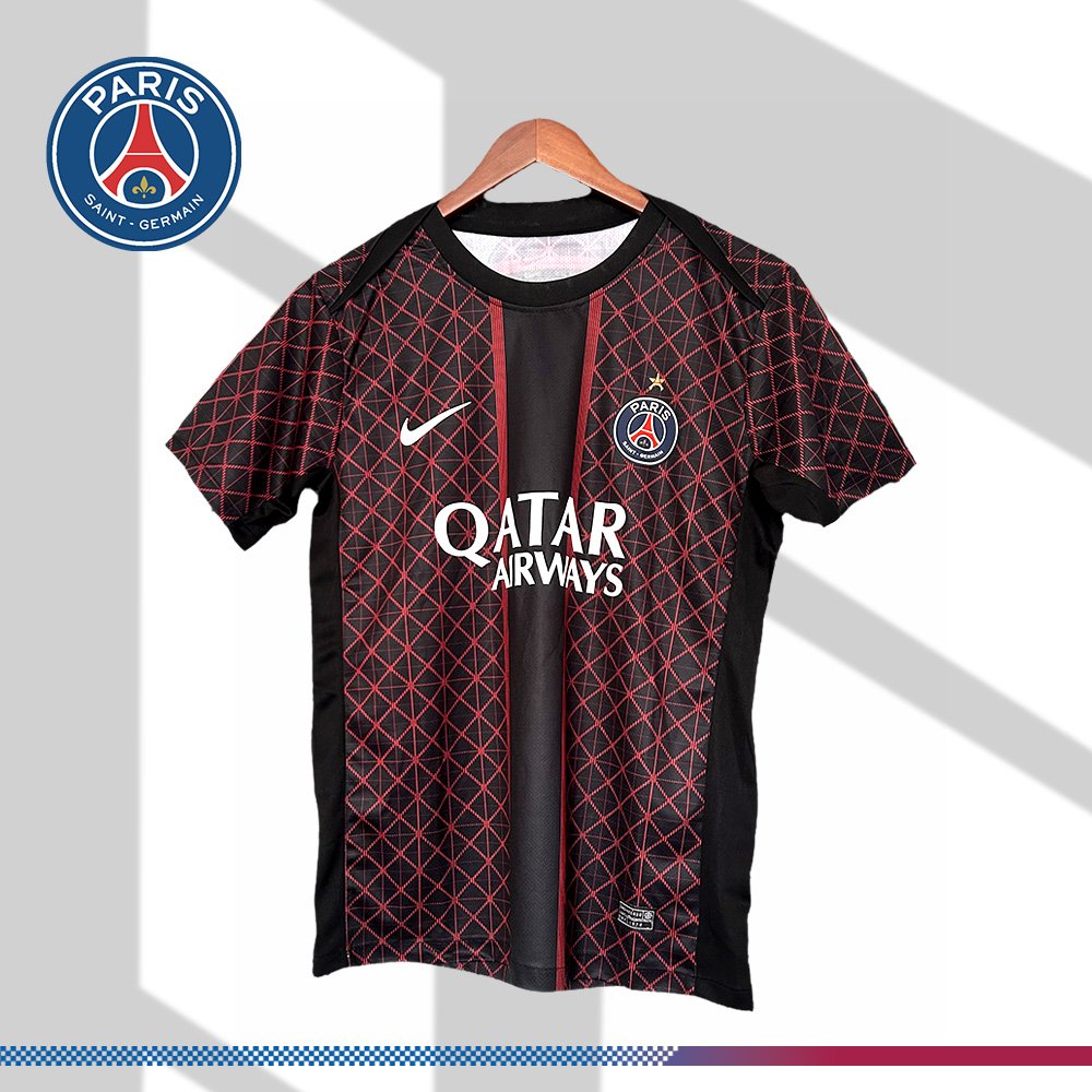 067aac9f44-2325072f61 2025/2026 Paris Saint-Germain Pre-match Training Football Jersey (Fan Edition) - Image 1