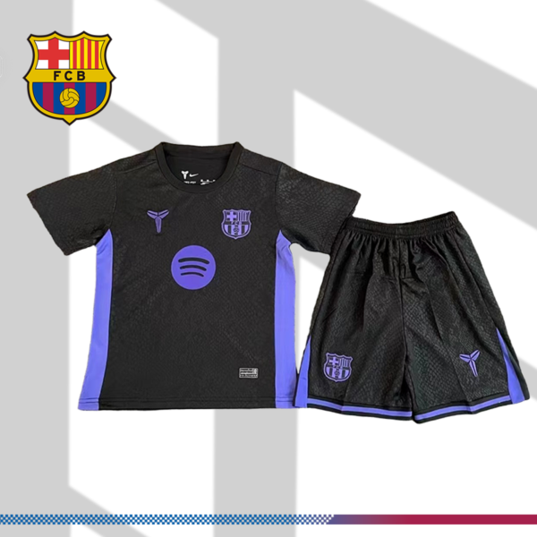 2025/2026 Barcelona Black Mamba Collaboration Edition (Kids Kit)