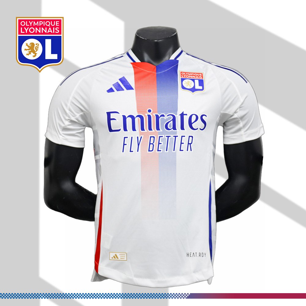 0c10a6e6f6-0639447864 2024/2025 Lyon Home Football Shirt (Player Edition) - Image 1