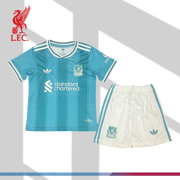 2025/2026 Liverpool 2nd Away Football Shirt (Kids Kit)