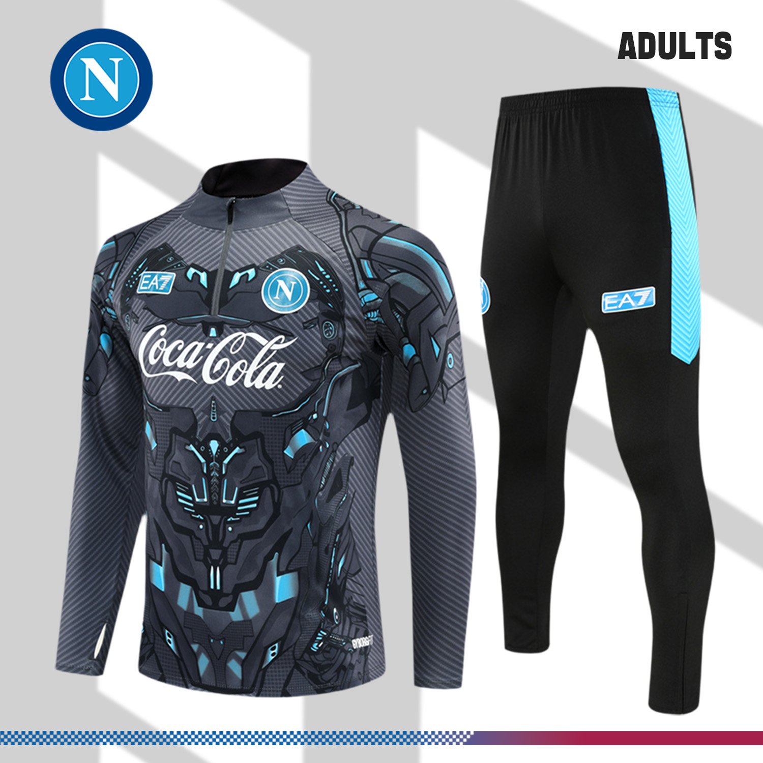 1-1647168763 2025/2026 Napoli City Adult Half Zip Training Suit (Adult Kit) - Image 1