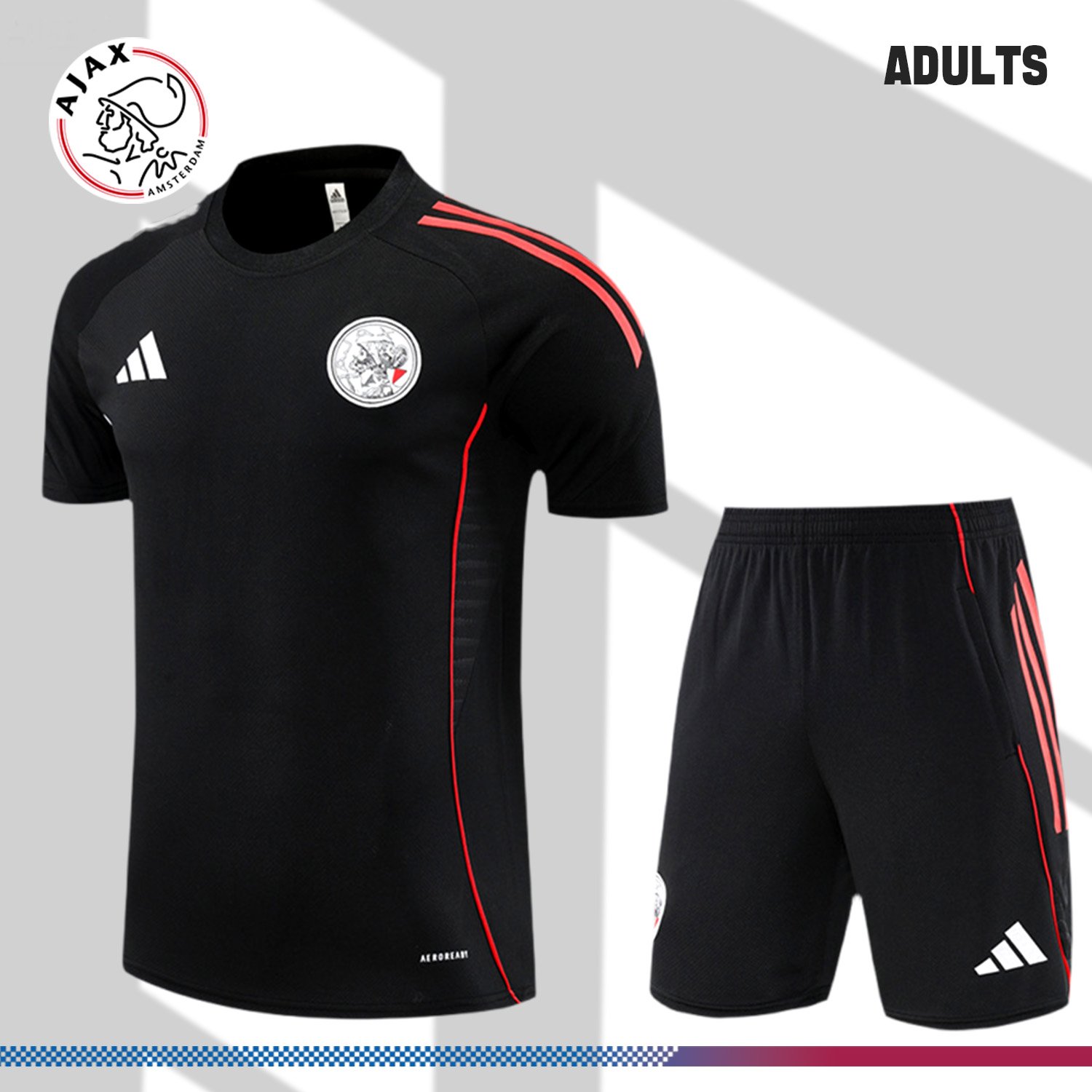 1-23132680cf 2025/2026 Ajax Adult Short Sleeve Training Wear (Adult kit) - Image 1