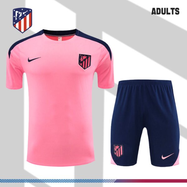 2024/2025 Atletico Madrid Pink Adult Short Sleeve Training Wear (Adult Kit)