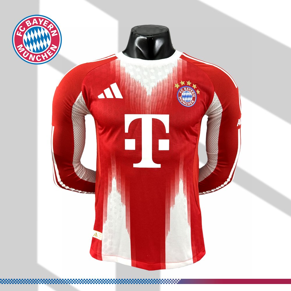 1239b7b50d-0416112bbd 2025/2026 Bayern Munich Home Long Sleeve Football Shirt (Player Edition) - Image 1