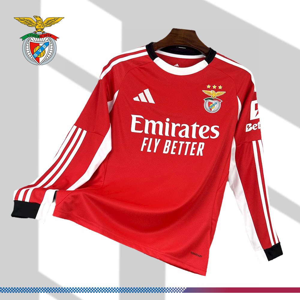 13-034006269a 2025/2026 Benfica Football Club Home Long-sleeved Football Shirt(Fan Edition) - Image 1