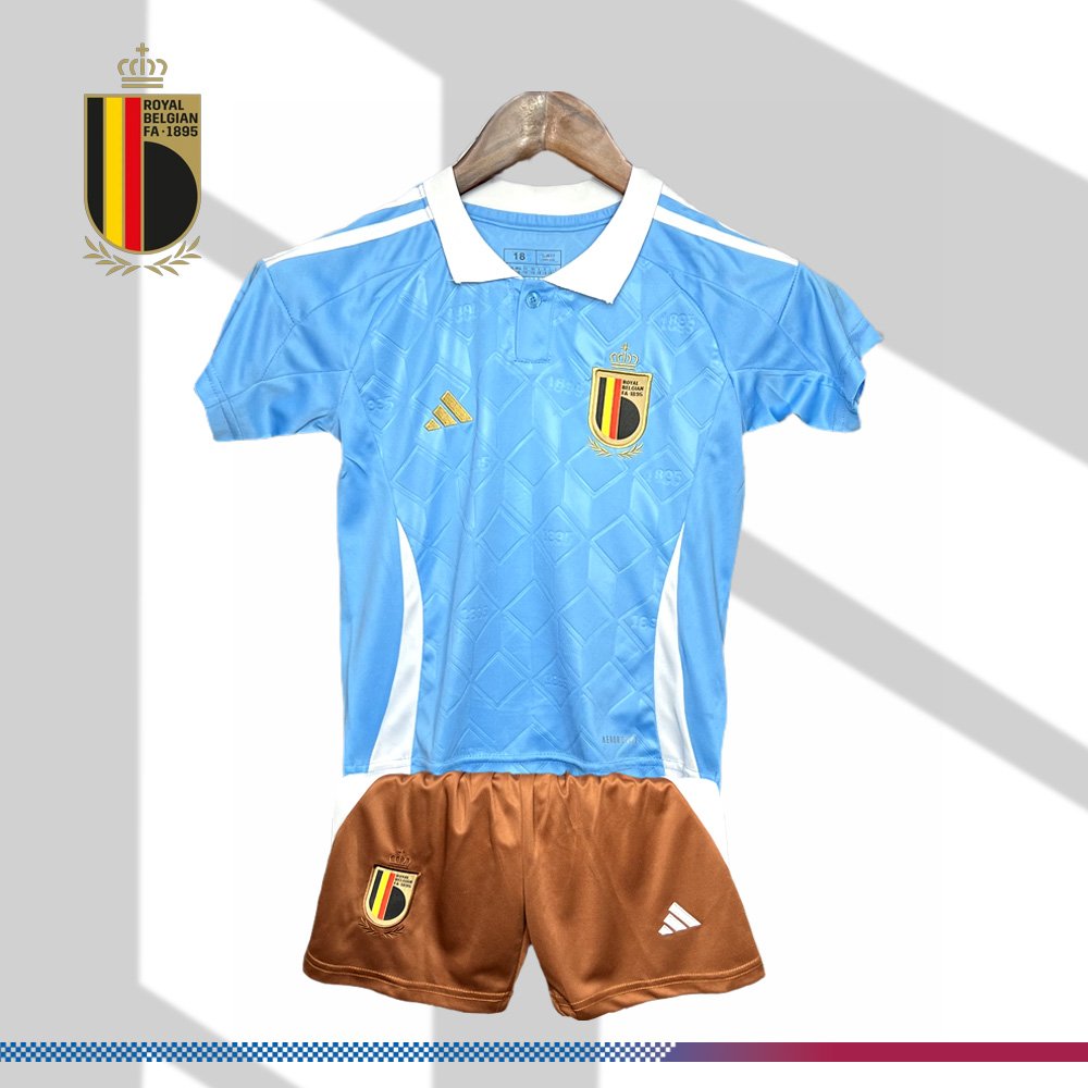 1417da034b-00132318f8 2024/2025 Belgian Away Football Shirt (Kids Kit) - Image 1