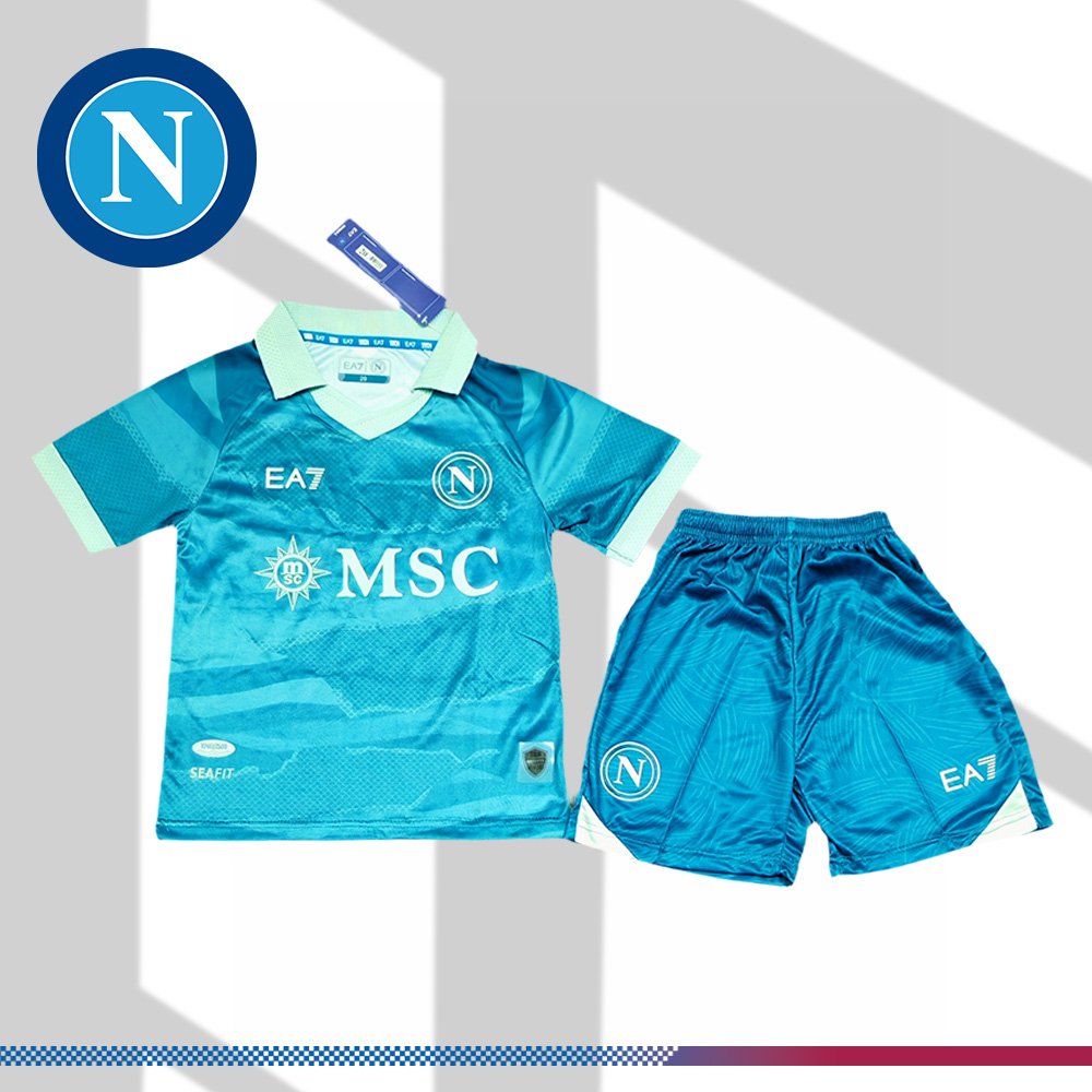 15b79477e5-0120238750 2025/2026 Napoli Special Edition Football Shirt (Kids Kit) - Image 1