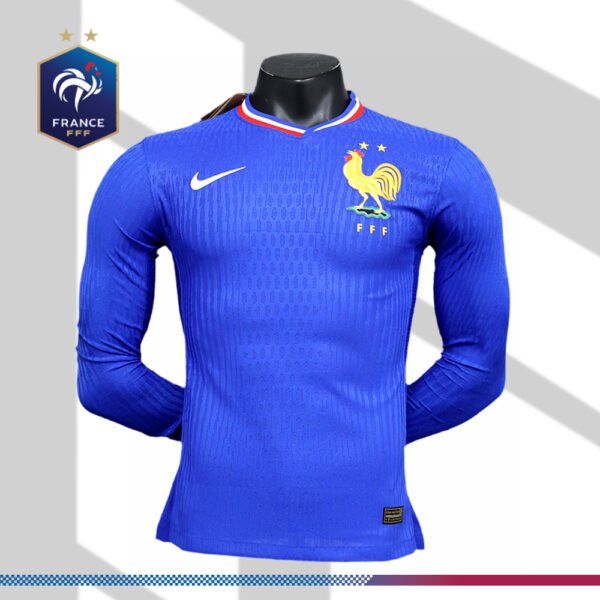 2024/2025 France Home Long Sleeved Football Shirt (Player Edition)