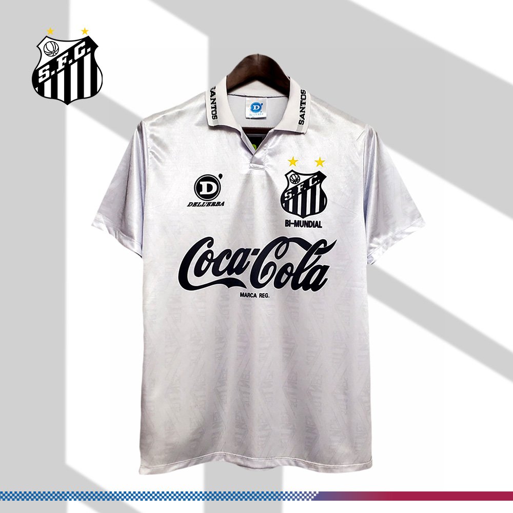 18-04065108e5 1993 Santos Home Retro Football Shirt (Retro) - Image 1