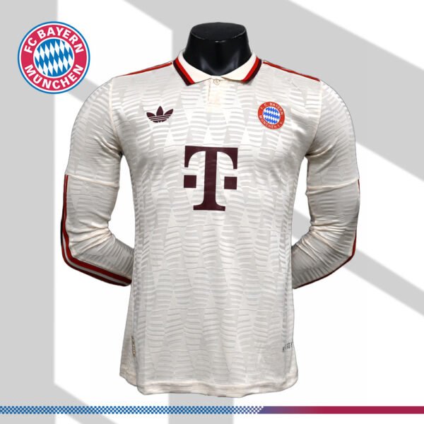 2024/2025 Bayern Munich Second Away Long sleeveFootball Shirt(Player Edition)