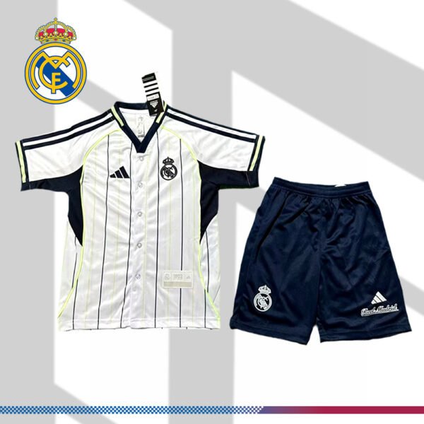 2025/2026 Real Madrid Casual Baseball Style Sports Shirt （Kids Kit）