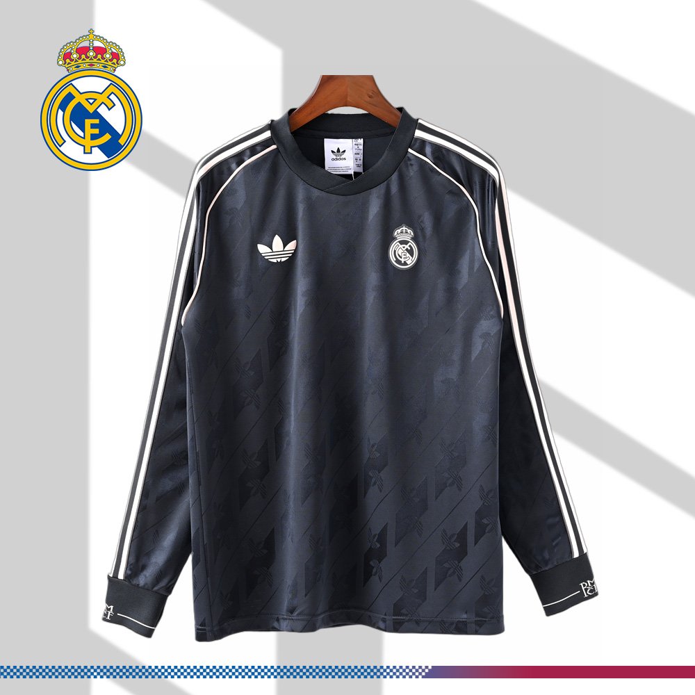 1efe6ca0d6-0019061791 2024/2025 Real Madrid Retro Special Edition Long Sleeve Football Shirt - Image 1