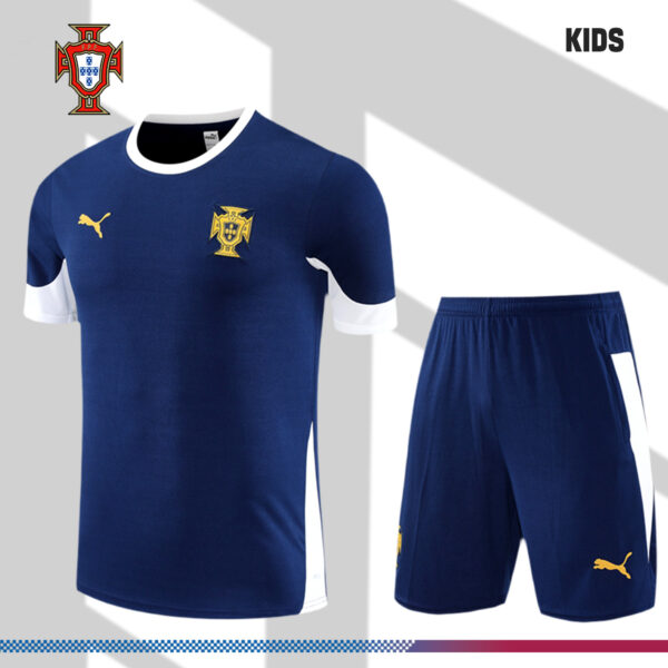 2025/2026 Portugal Short Sleeve Training Jersey for Kids (Kids Kit)