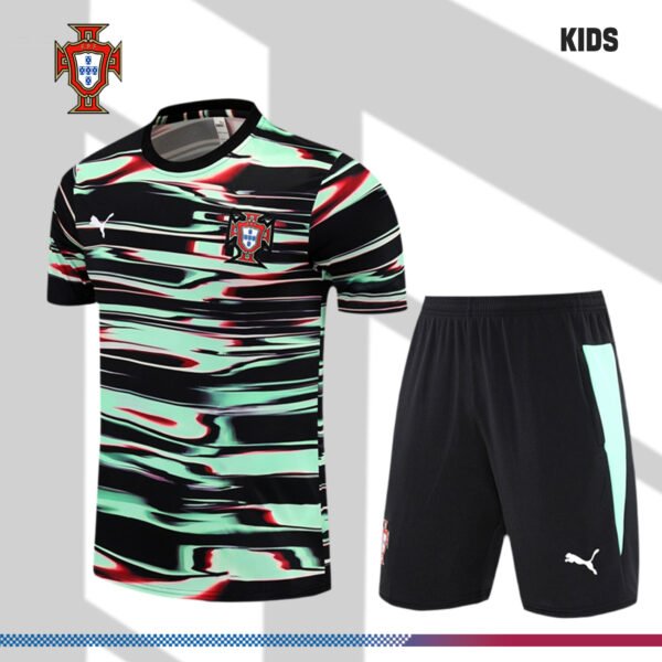 2025/2026 Portugal Short Sleeve Training Jersey for Kids (Kids Kit)