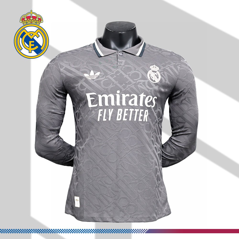 2-223203b099 2024/2025 Real Madrid Away Long Sleeved Football Shirt (Player Edition) - Image 1