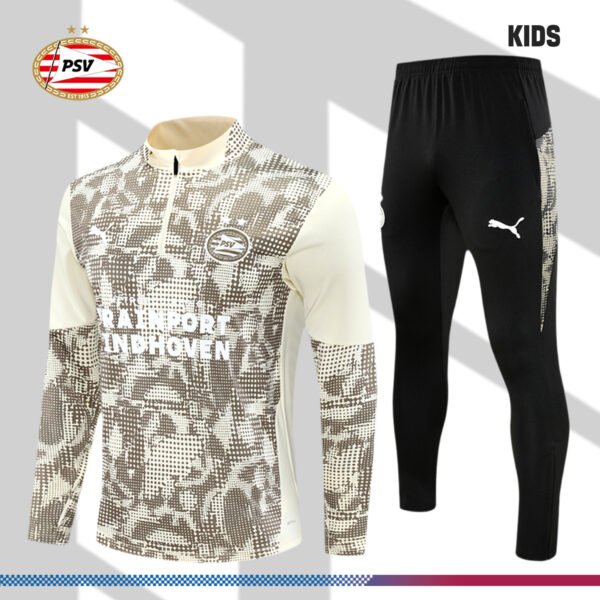 2025/2026 PSV Eindhoven Kids Half Zip Training Clothes (Kids Kit)