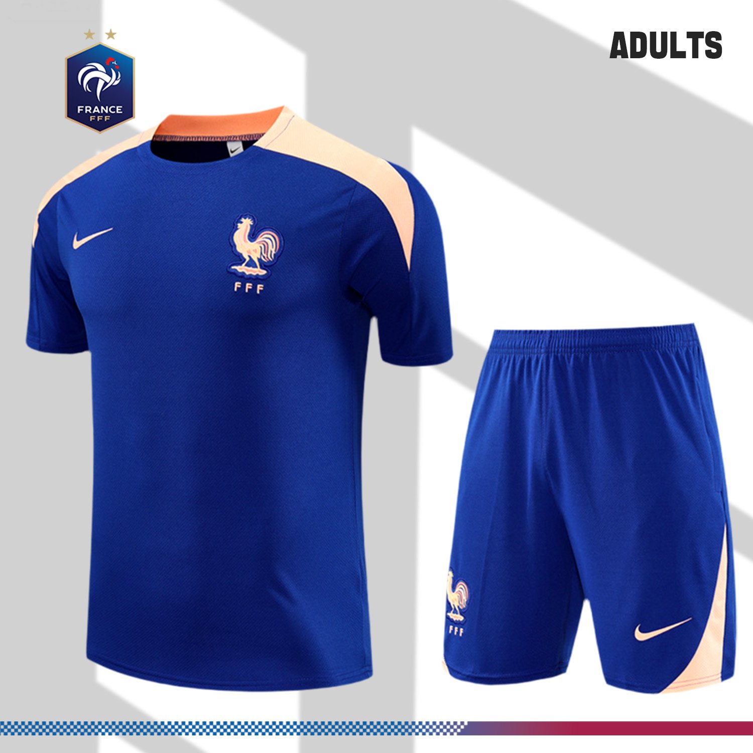 2-225820ba8b 2025/2026 France Short Sleeve Training Kit (Adult Kit) - Image 1
