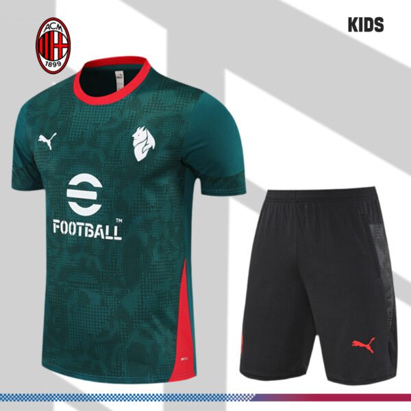 2025/2026 AC Milan Kids Short-Sleeve Training Kits (Kids kit)