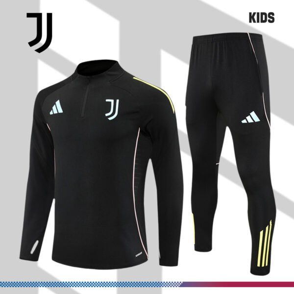 2025/2026 Juventus Kids Half Zip Training Clothes (Kids Kit)
