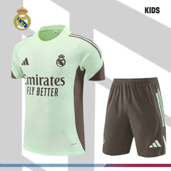 2025/2026 Real Madrid Short Sleeve Training Jersey for Kids (Kids Kit)