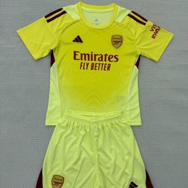 2025/2026 Arsenal Goalkeeper Kids Kit (Kids Kit)