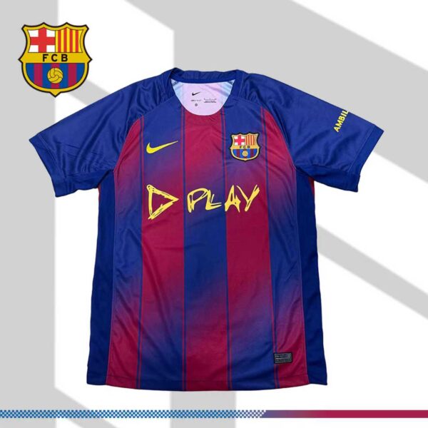 2025/2026 Barcelona Ed Sheeran co-branded home football shirt (Fans)