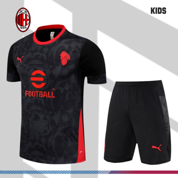 2025/2026 AC Milan Kids Short-Sleeve Training Kits (Kids kit)
