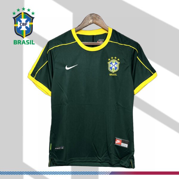 1998 Brazil Goalkeeper Retro Football Shirt