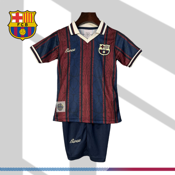 2025/2026 Barcelona 70th anniversary Football Shirt (Kids Kit)
