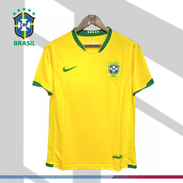 2006 Brazil Home Retro Football Shirt