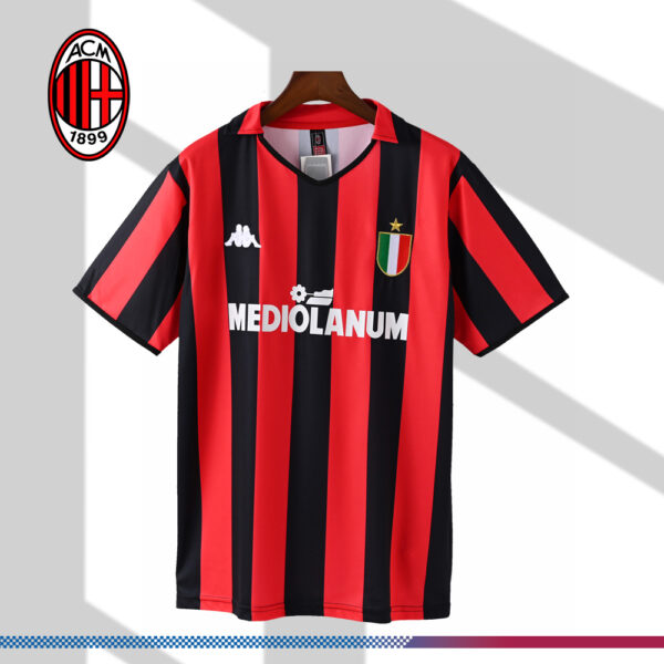 1988/1989 AC Milan Home Retro Football Shirt (Fan Edition)