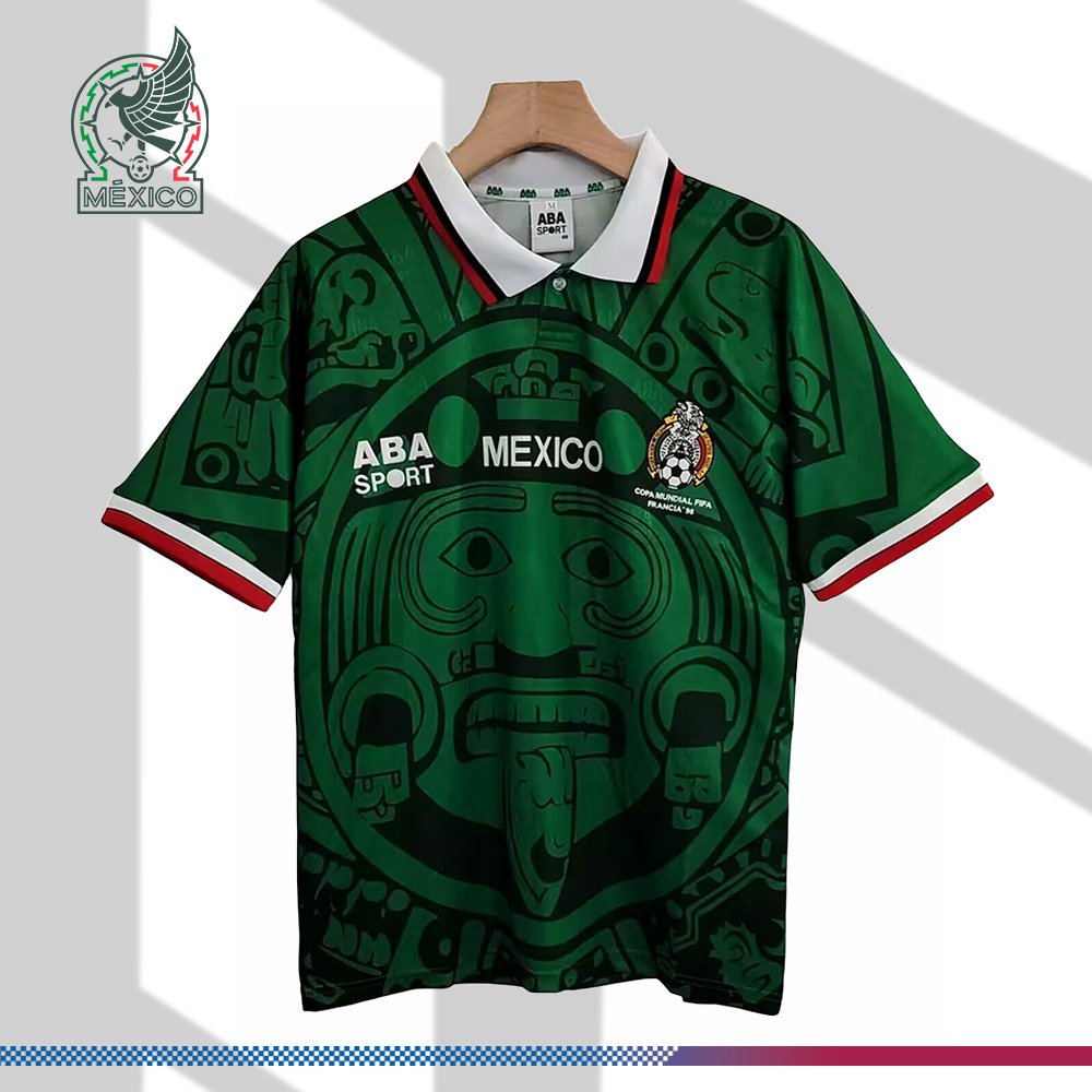 3-0215597922 1998 Mexico Away Retro Football Shirt - Image 1