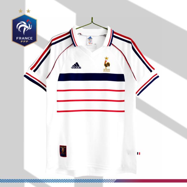 1998 France Away Retro Football Shirt （No English Edition）