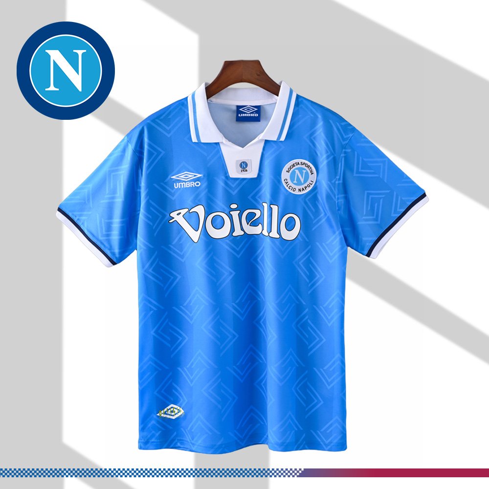 3256d4d5ae-03261857d6 1993/1994 Napoli Retro Home Football Shirt - Image 1