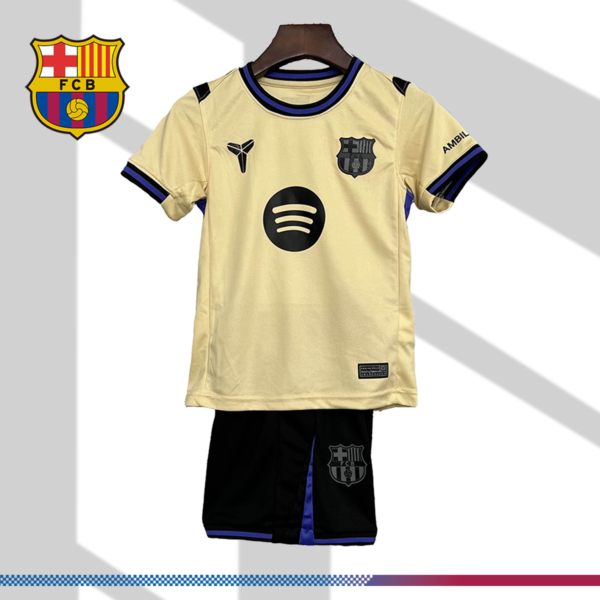2025/2026 Barcelona Fan Away Football Shirt (Kids Kit)