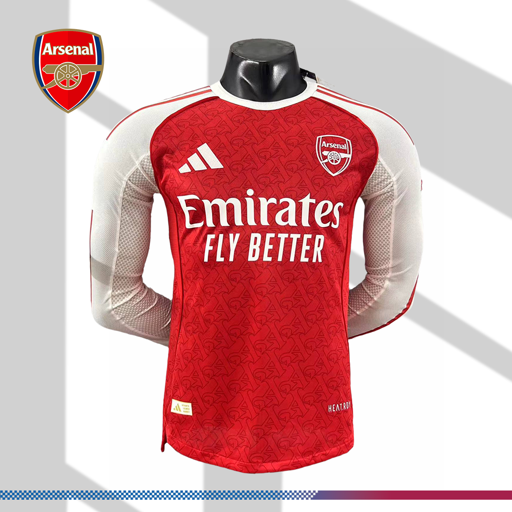 376033e4d6-0348374554 2025/2026 Arsenal Home Long Sleeve Football Jersey (Player) - Image 1