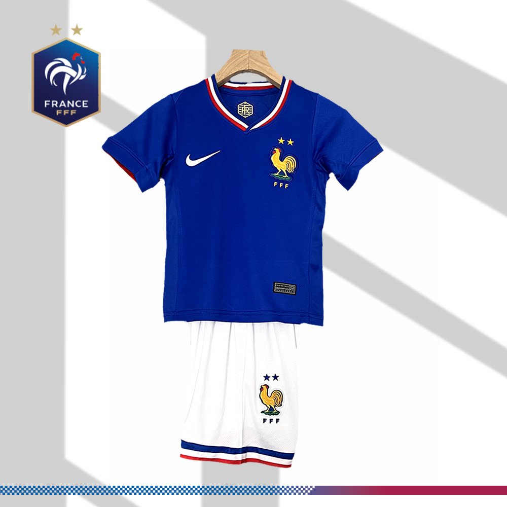 3e40891ba3-034222776b 2024/2025 France Away Football Shirt (Kids Kit) - Image 1