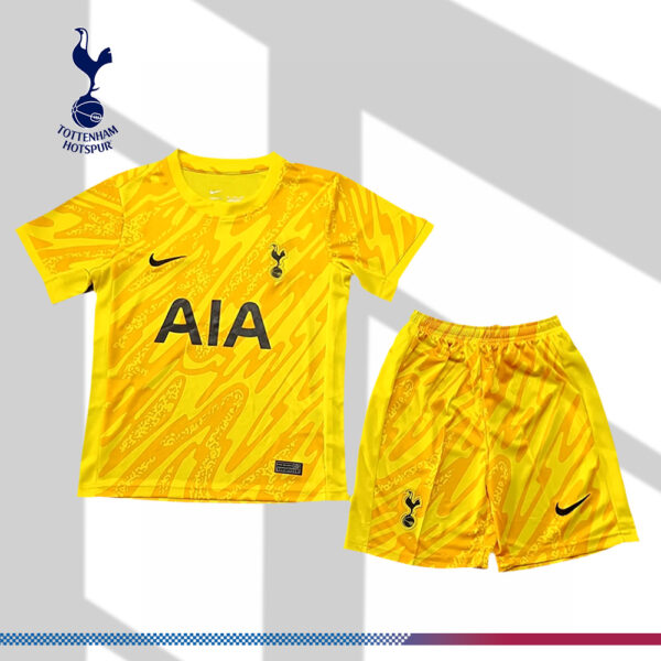 2024/2025 Tottenham Hotspur Yellow Goalkeeper Kids Kit (Kids Kit)