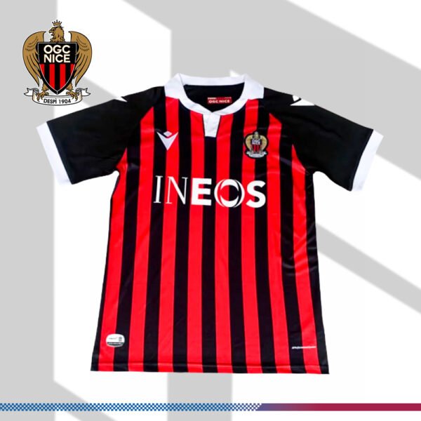2021 OGC Nice Retro Home Football Shirt