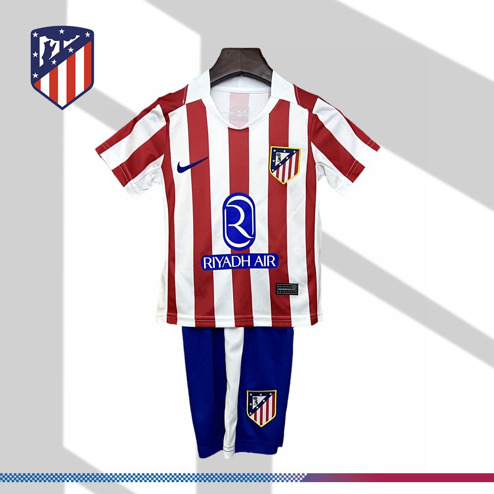 4770969149-2346485d1a 2025/2026 Atletico Madrid Home Football Kids Kit (Kids Kit) - Image 1