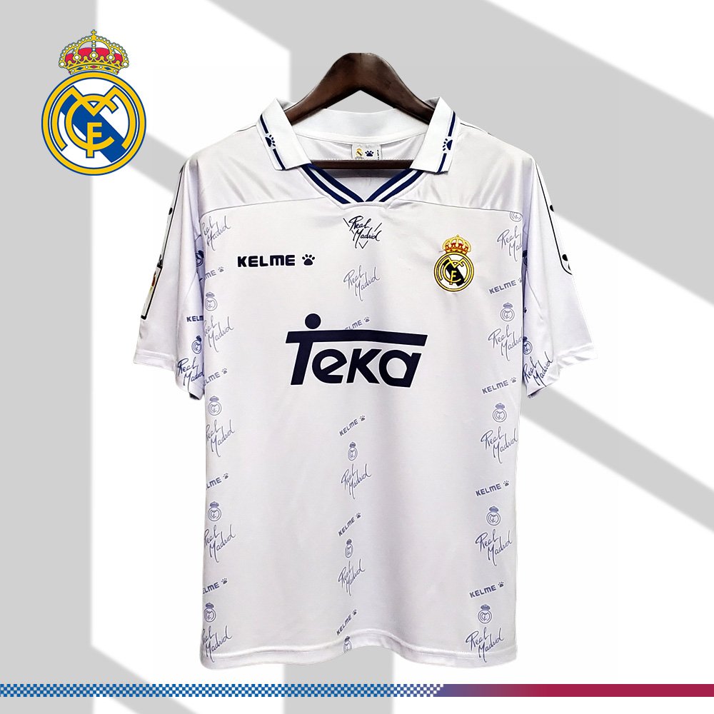 4a922debf0-02323164b0 1994/1996 Real Madrid Home Retro Football Shirt - Image 1