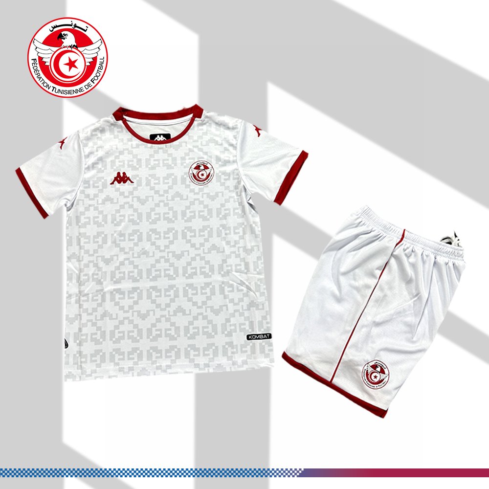57a84257jpeg-2245566d96 2026 Tunisia Away Football Shirt (Kids Kit) - Image 1