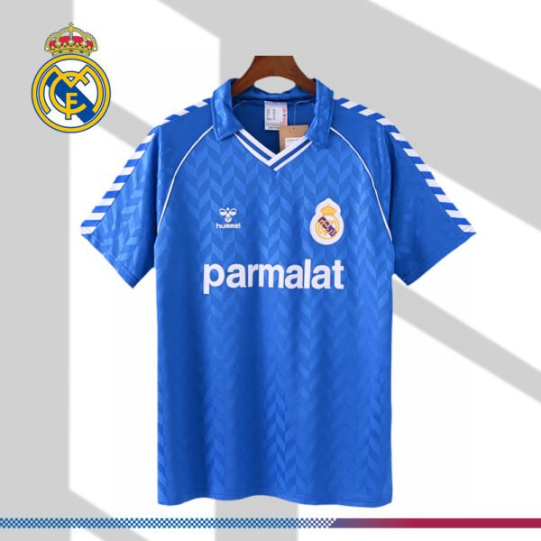 1986/1987 Real Madrid Away Retro Football Shirt