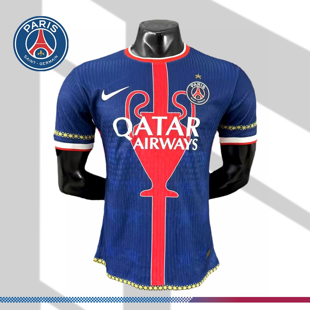 59604c8f56-0355441958 2025/2026 Paris Saint-Germain Special Edition European Cup Champions Jersey (Player Edition) - Image 1