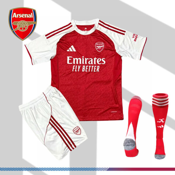 2025/2026 Arsenal Home Football Shirt (Kid's Kit)