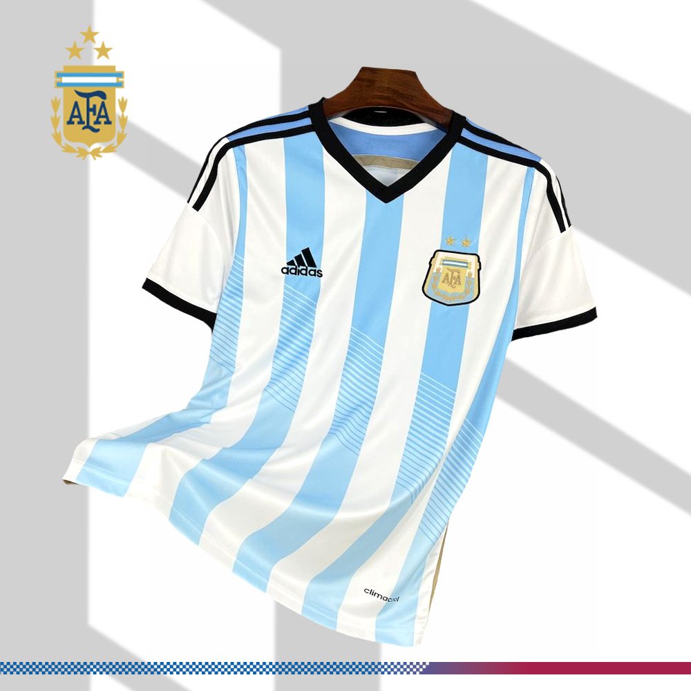 6960b08330-2206431077 2014/2015 Argentina Home Retro Football Shirt - Image 1