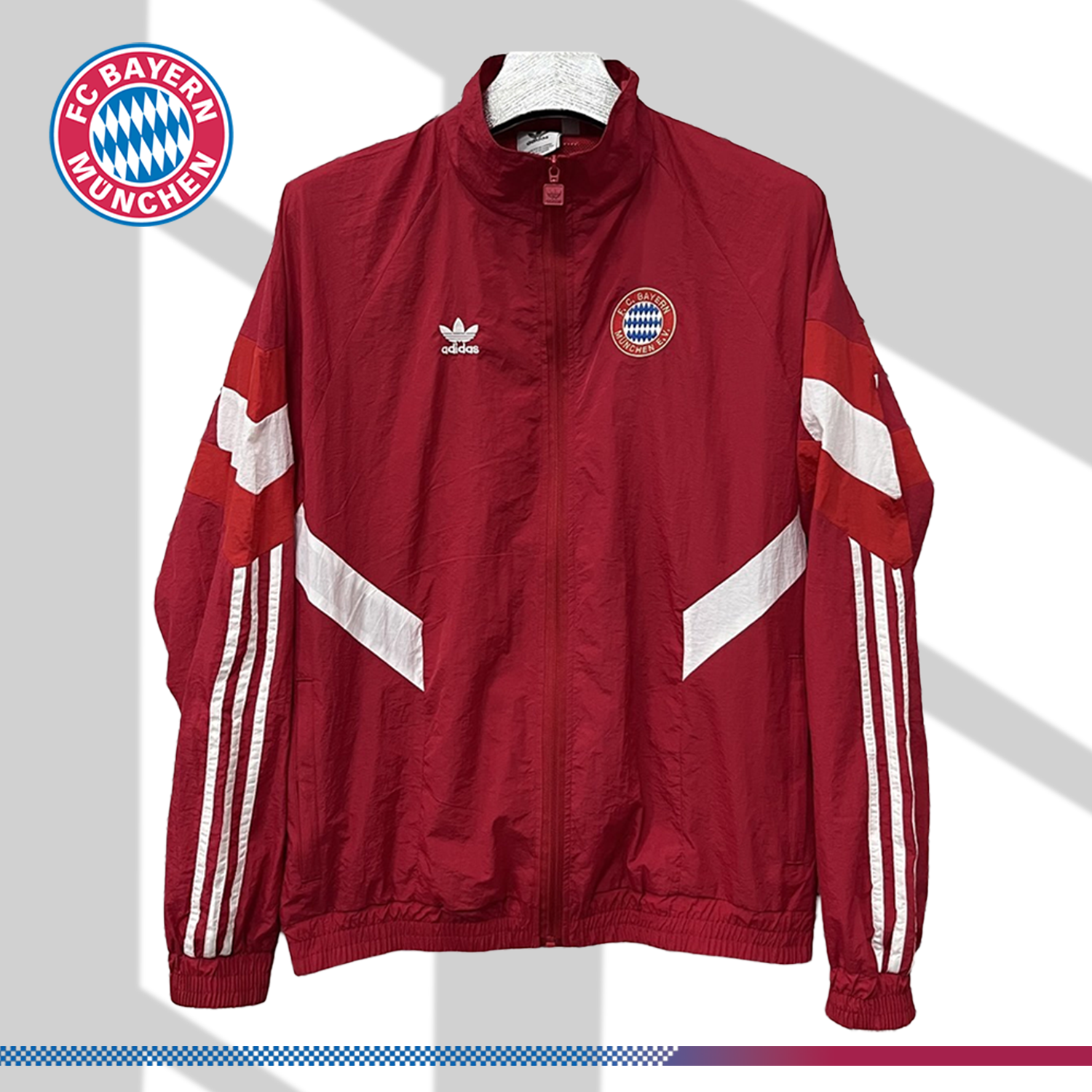 69bb96fc0d-2353175343 2025/2026 Bayern Munich Light Luxury Embroidered Windbreaker - Image 1