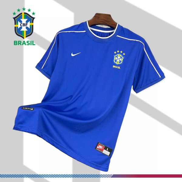 1998 Brazil Away Retro Football Shirt
