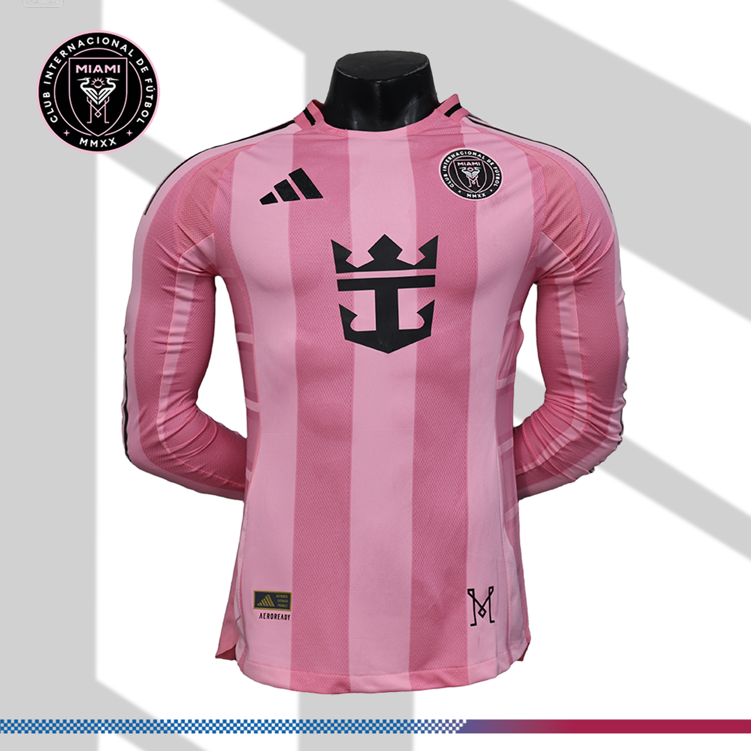 6e40efb8d0 2025/2026 Miami FC Home Long Sleeve Football Shirt (Player Edition) - Image 1