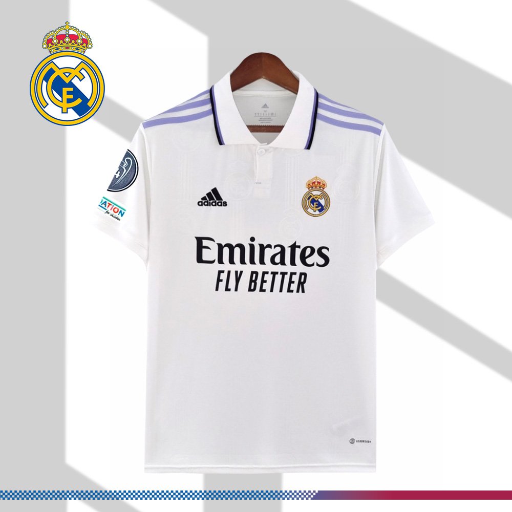 6e9897ce54-2357474bc2 2022/2023 Real Madrid Home Retro Football Shirt - Image 1